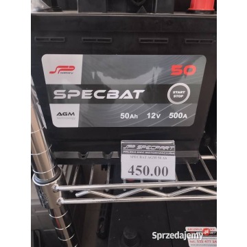 Akumulator  50Ah Specbat AGM start-stop - Akumulatory - Szczecin - zdjęcie 1