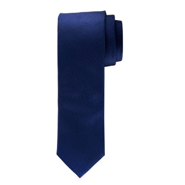 Elegancki granatowy krawat jedwabny Profuomo w splocie oxford