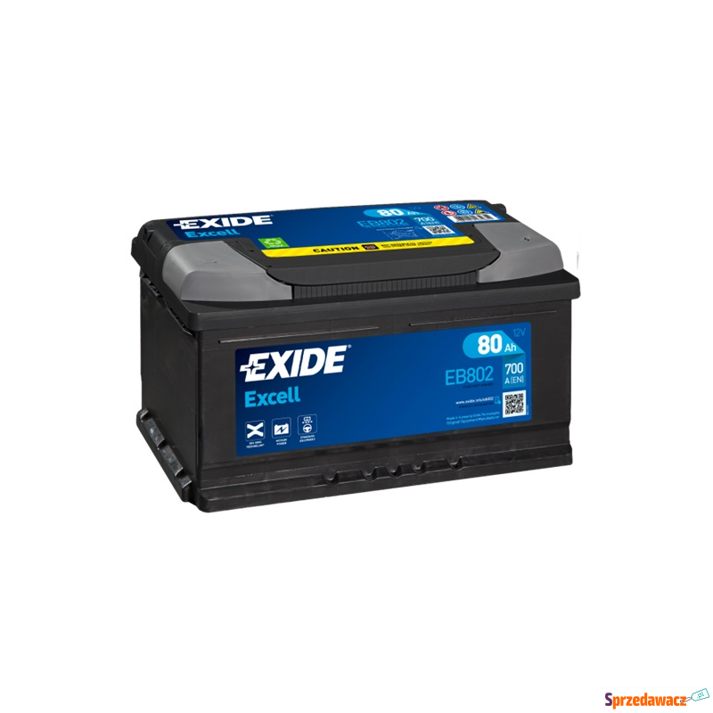 Akumulator 80Ah 700A Exide Excell - Akumulatory - Szczecin