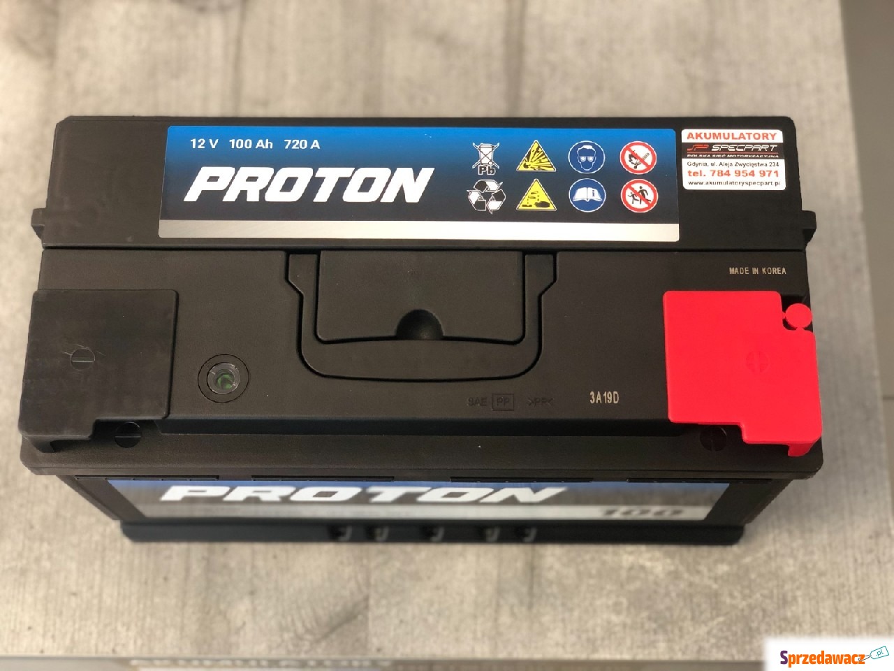 Akumulator PROTON 100Ah 720A