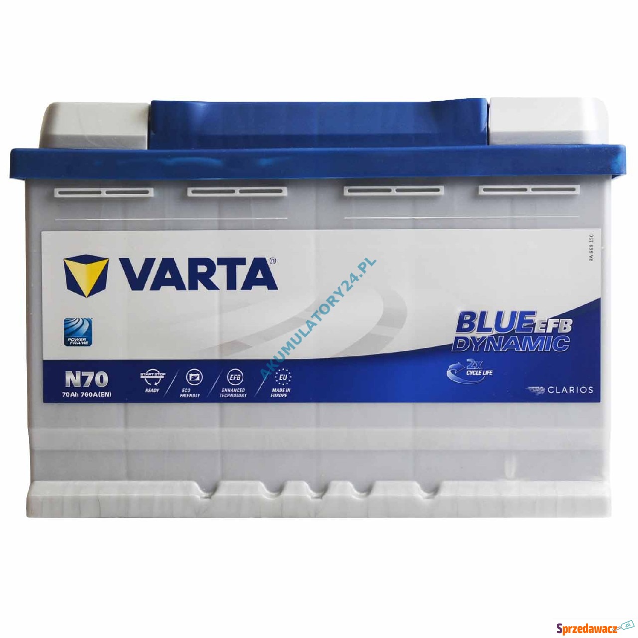 Akumulator 70Ah 760A Varta Blue...
