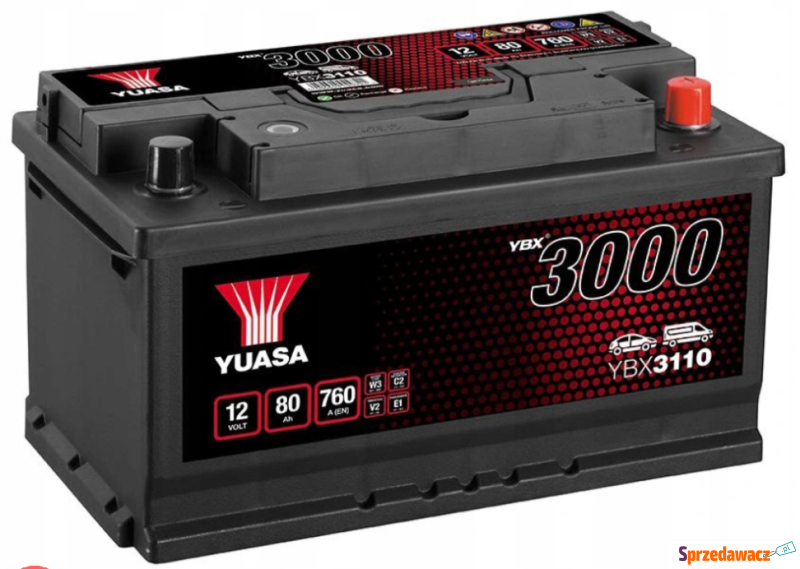 Akumulator 12V 80Ah 760A Yuasa...