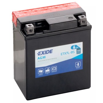 Akumulator motocyklowy 12v 6ah 100a Exide etx7l-bs... - Zasilacze, ładowarki,... - Kraków - zdjęcie 1