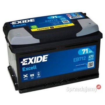 Akumulator  71Ah 670A Exide Excell Specpart Słupsk