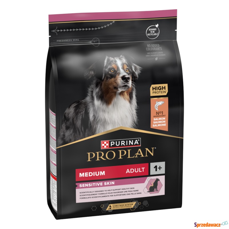 PURINA PRO PLAN Medium Adult Sensitive Skin,... - Karmy dla psów - Płock