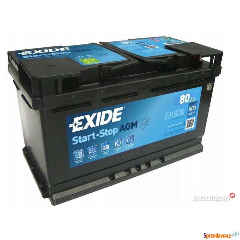 Akumulator 80Ah 800A Exide agm...
