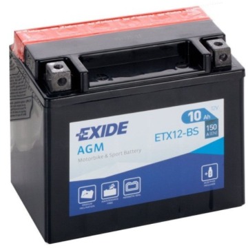 Akumulator motocyklowy Exide ETX12-BS 10Ah 150A... - Układ elektryczny - Rzeszów - zdjęcie 1