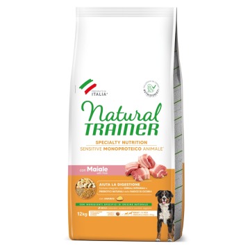 Natural Trainer Sensitive Adult Medium & Maxi z wieprzowiną - 2 x 12 kg