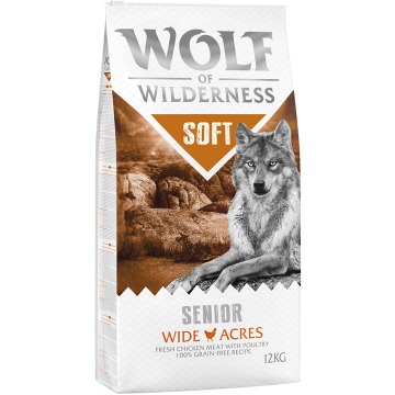 Wolf of Wilderness Senior „Soft – Wide Acres”, kurczak - 2 x 12 kg