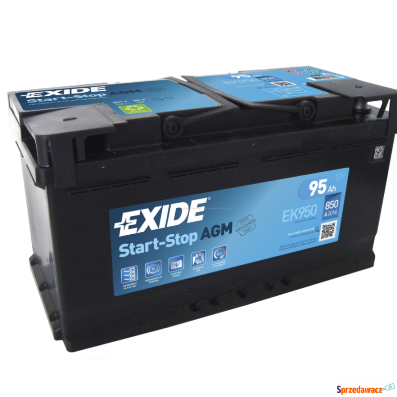Akumulator  95Ah 850A EN Exide agm start stop... - Akumulatory - Chojnice