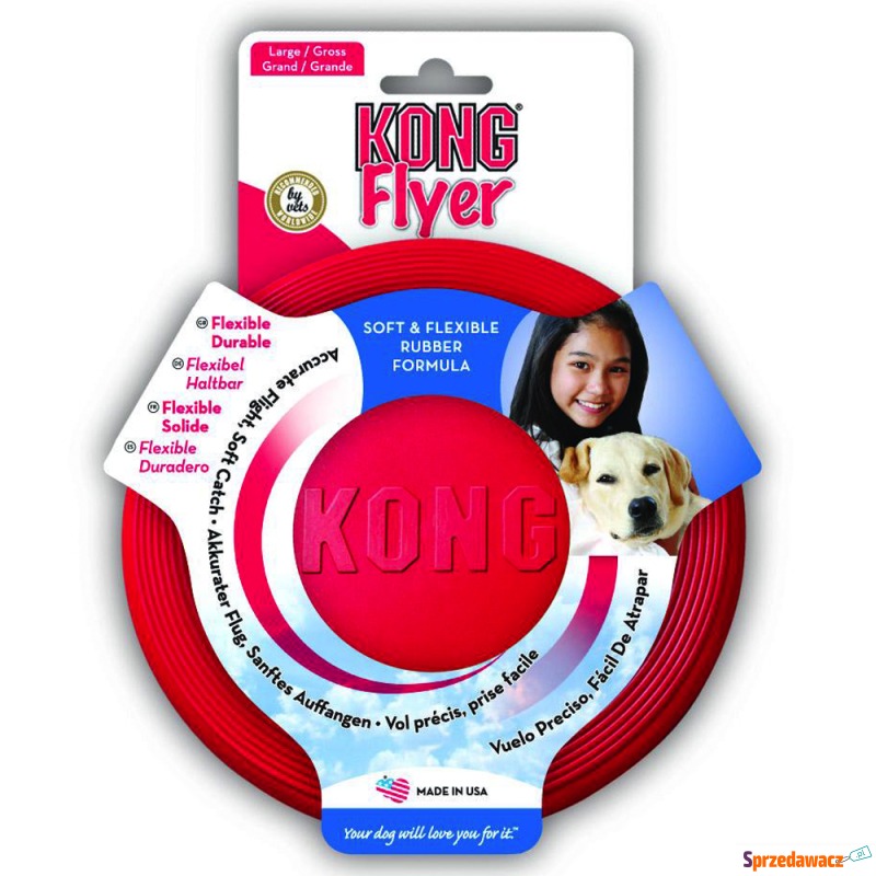 KONG Flyer frisbee dla psa - L: Ø 23 cm - Zabawki dla psów - Gdynia