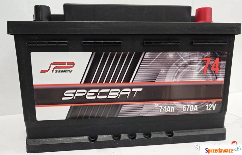 Akumulator 74Ah 670A Specbat PRAWY