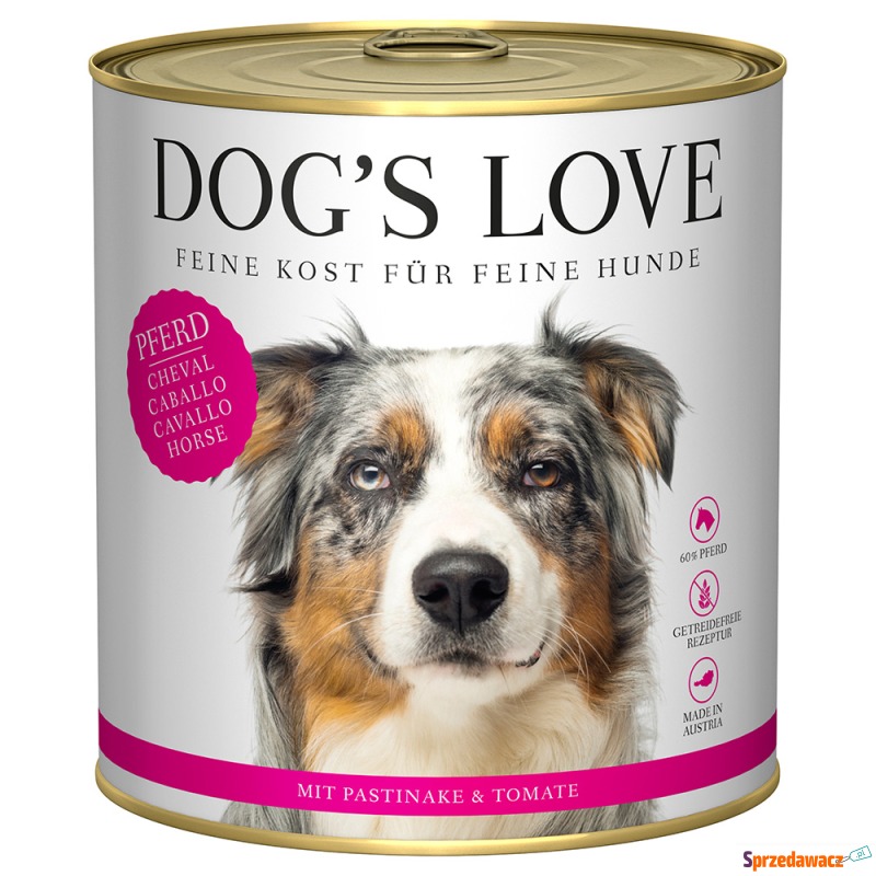 Dog's Love Adult 6 x 800 g - Koń