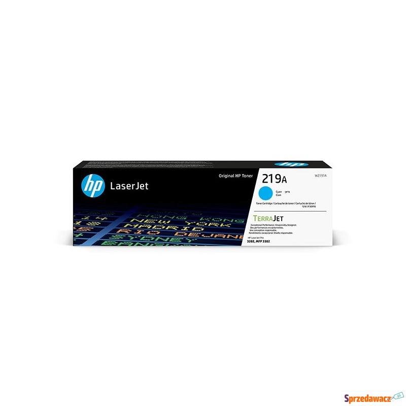 HP TerraJet oryginalny toner W2191A, HP 219A,... - Tusze, tonery - Mikołów