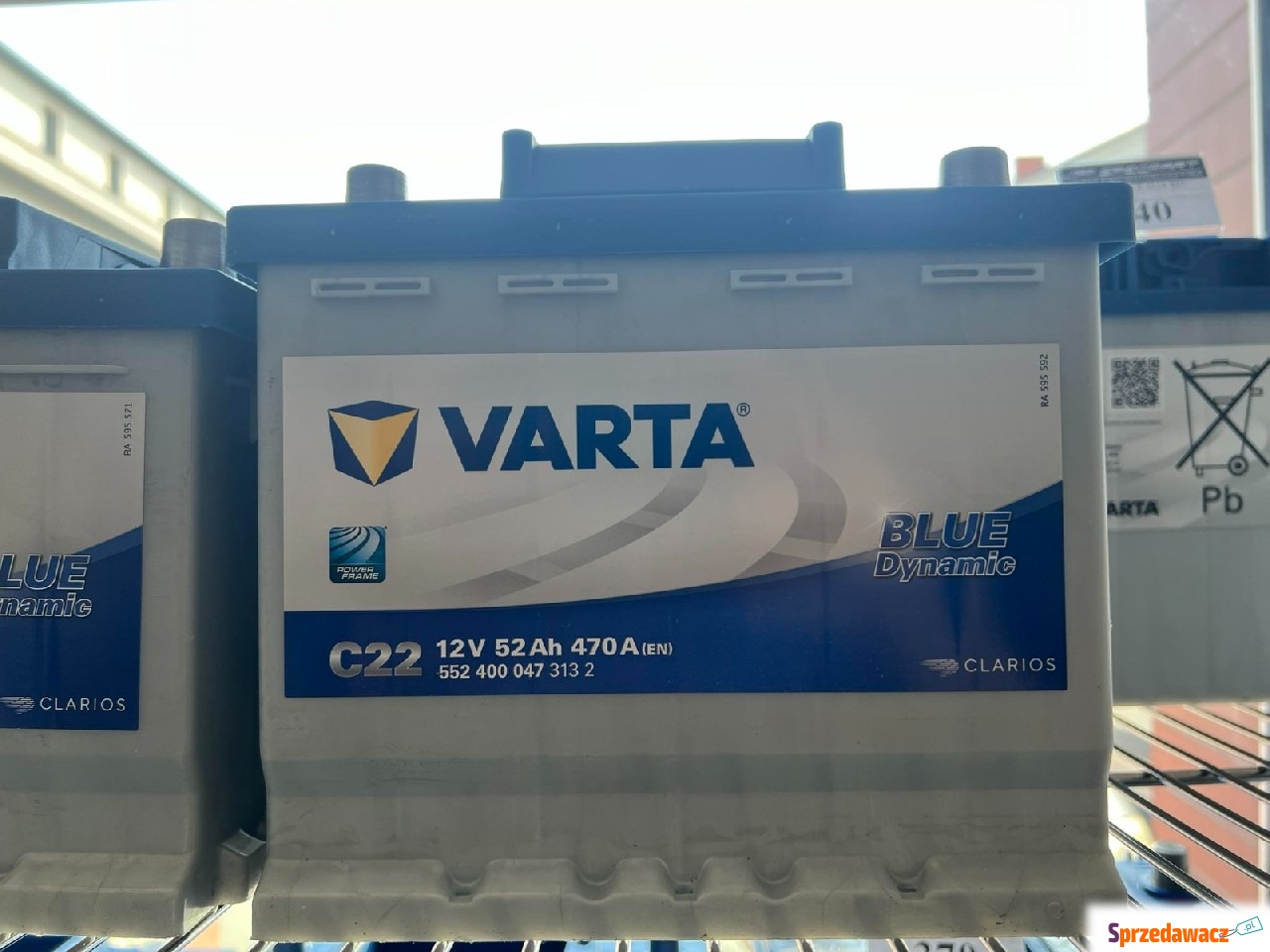 Akumulator 12V 52Ah 470A VARTA...