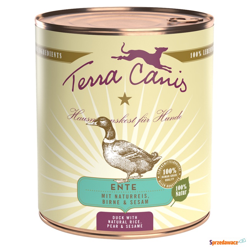Terra Canis, 12 x 800 g - Kaczka z brązowym r... - Karmy dla psów - Konin
