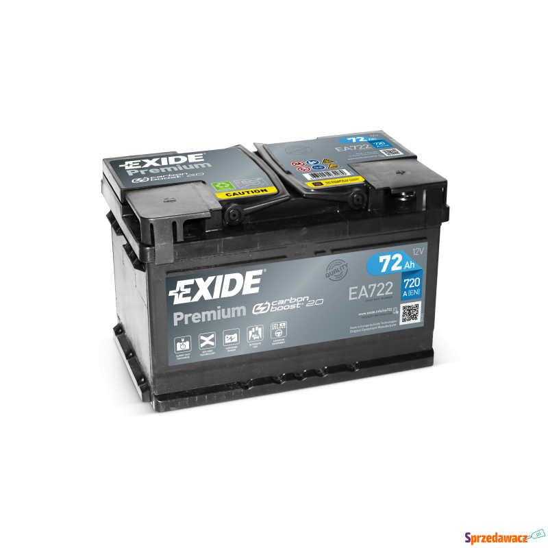 Akumulator 72Ah Exide Premium 720A
