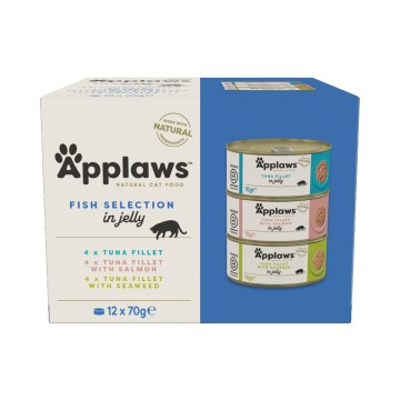 Mieszany pakiet próbny Applaws w puszkach, 12 x 70 g - Wybór rybny w galarecie
