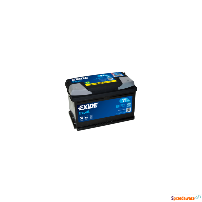 Akumulator 71Ah 670A Exide Excell...