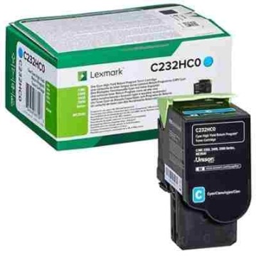 Toner Oryginalny Lexmark C232 (C232HC0) (Błękitny) - DARMOWA DOSTAWA w 24h