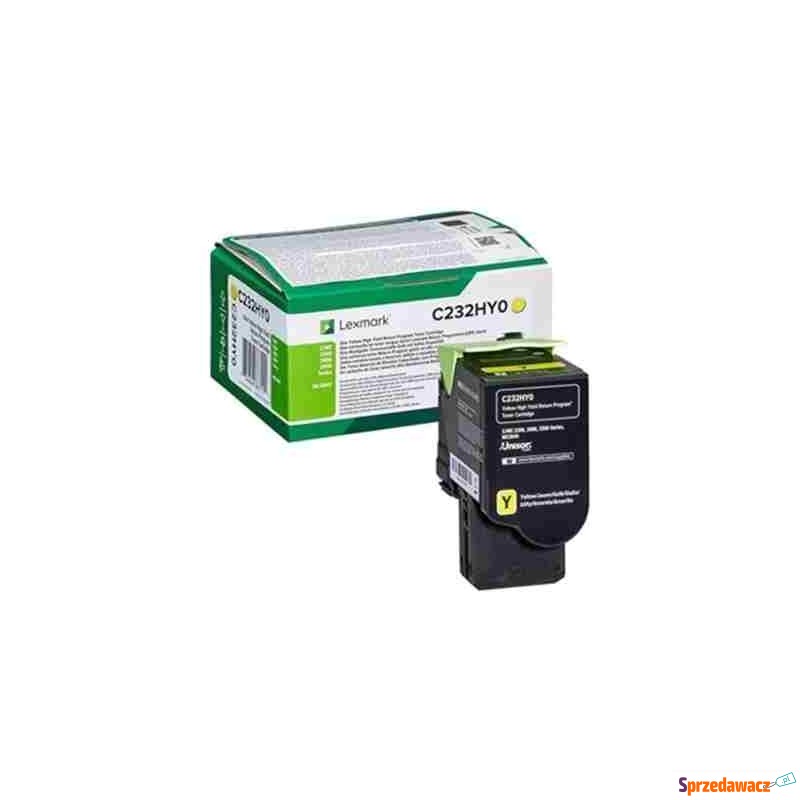 Toner Oryginalny Lexmark C232 (C232HY0) (Żółty)... - Tusze, tonery - Radomsko