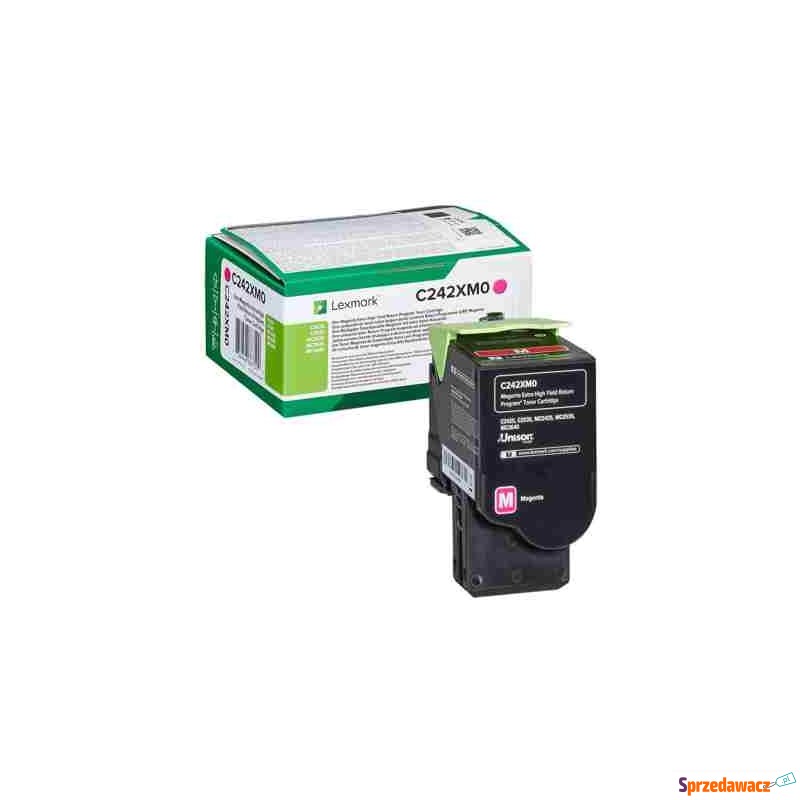 Toner Oryginalny Lexmark C242 (C242XM0) (Purp... - Tusze, tonery - Tarnowskie Góry
