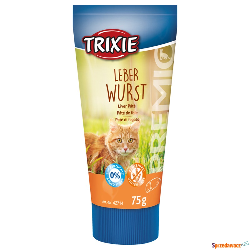 Trixie PREMIO Kiełbaska wątrobowa, pasta - 75... - Przysmaki dla kotów - Białystok