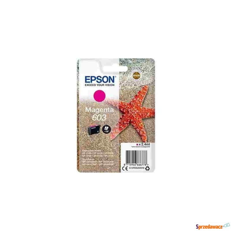 Tusz Oryginalny Epson 603 (C13T03U34020) (Pur... - Tusze, tonery - Sochaczew