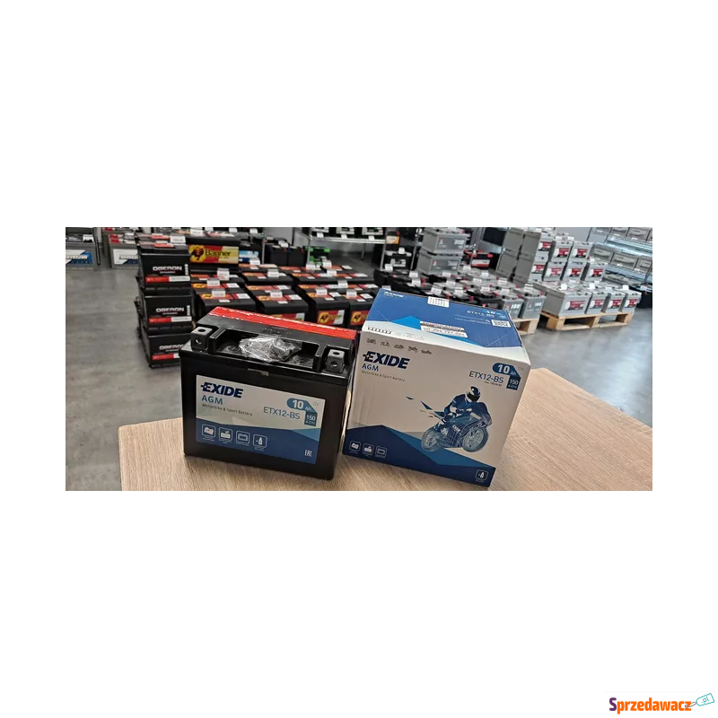 Akumulator 10Ah Moto Exide ETX12-BS