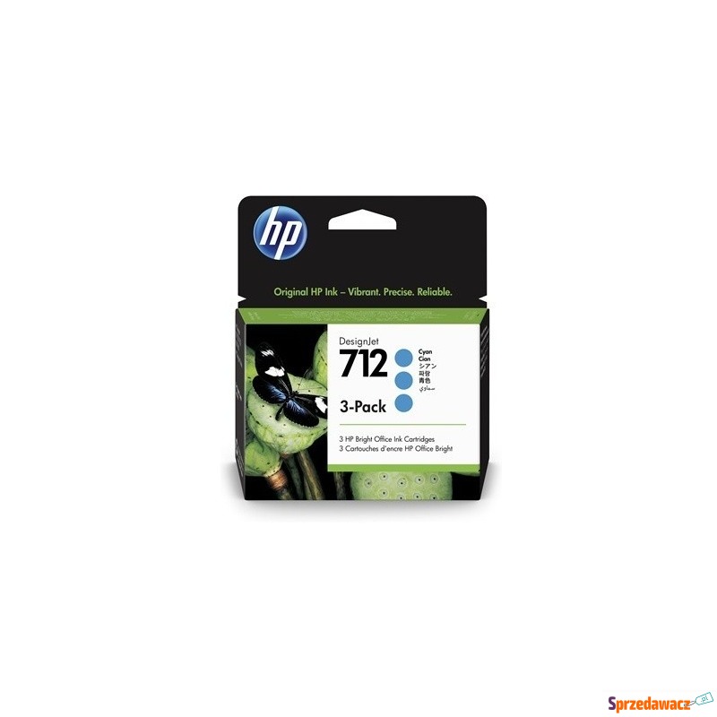HP Inc. Ink 712 3-Pack 29ml Cyan...