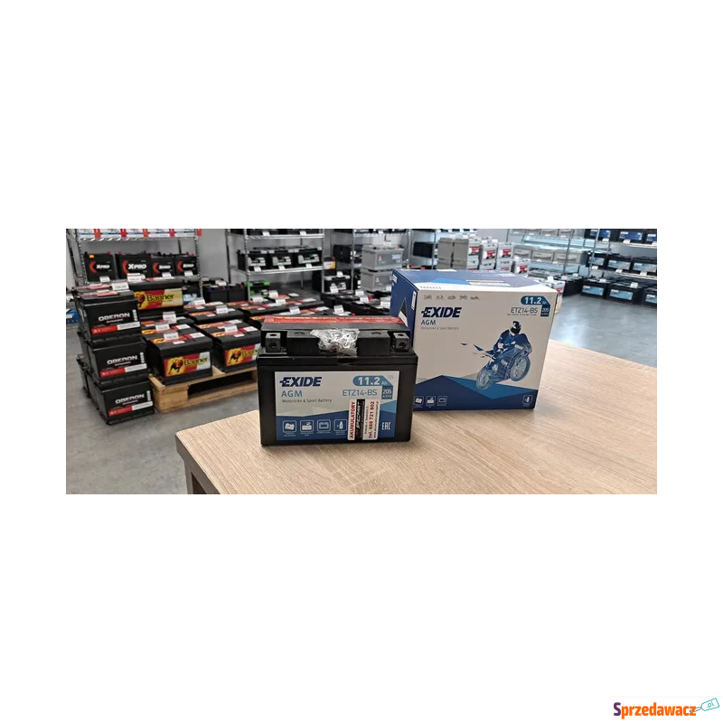 Akumulator moto 11,2Ah Exide ETZ14-BS - Układ elektryczny - Świecie