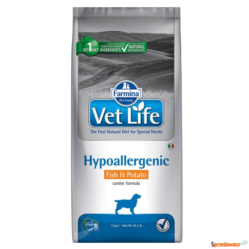Farmina Vet Life Dog Hypoallergenic, ryba i z... - Karmy dla psów - Gorzów Wielkopolski