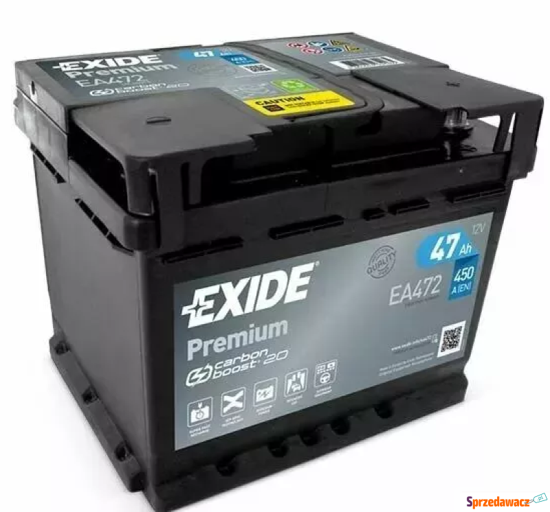 Akumulator 47Ah 450A P+ Exide Premium