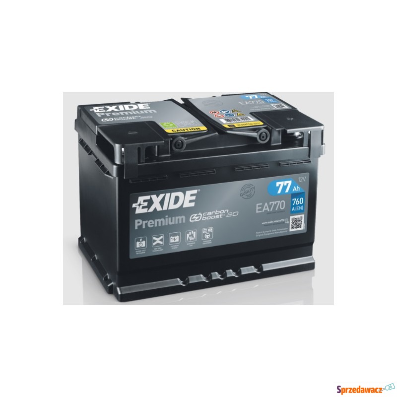 Akumulator Exide Premium 77Ah 760A - Akumulatory - Kraków