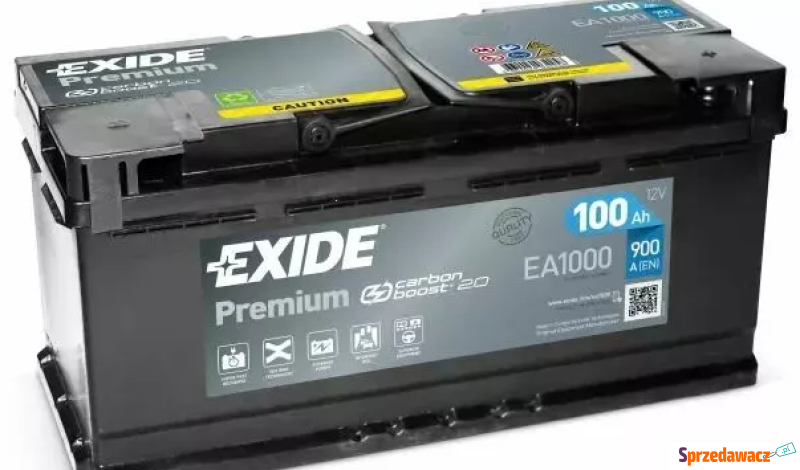 Akumulator 100Ah 900A Exide Premium EA1000 - Akumulatory - Żywiec
