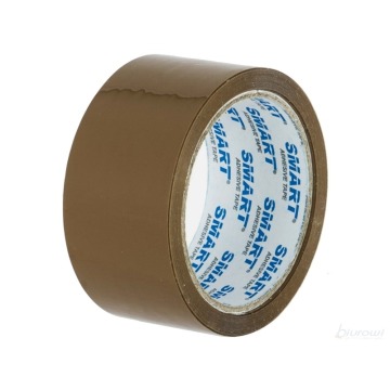 Taśma klejąca brązowa kauczukowa 48mm 60m Smart