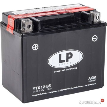 Akumulator motocyklowy 12V 10Ah 180A Landport YTX12-BS