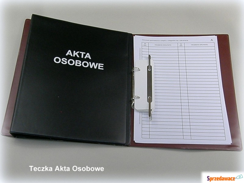 Teczka segregator do akt osobowych A4 20mm 2 ringi - Teczki na dokumenty - Częstochowa