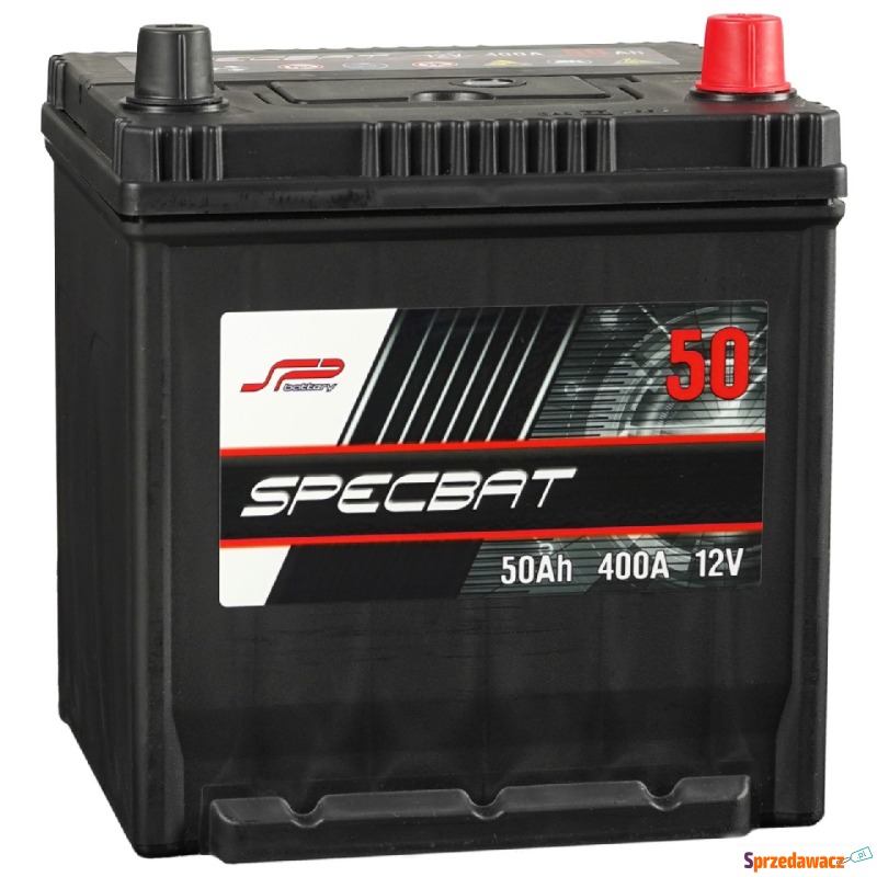 Akumulator 50Ah 400A Specbat Japan prawy plus - Akumulatory - Leszno