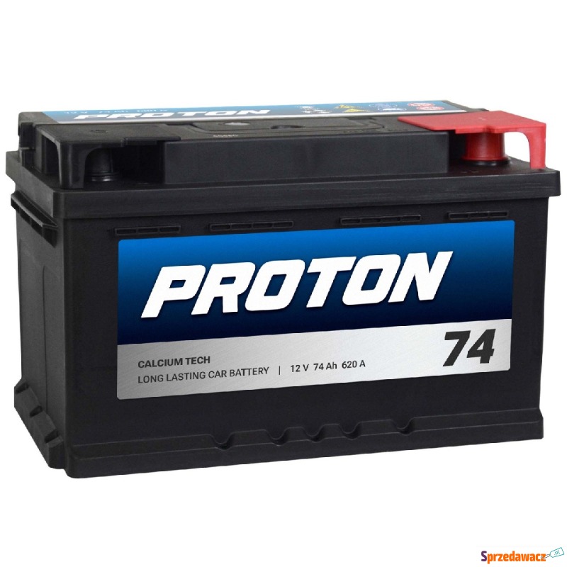 Akumulator Proton 74Ah 620A EN Prawy Plus niski - Akumulatory - Łomża