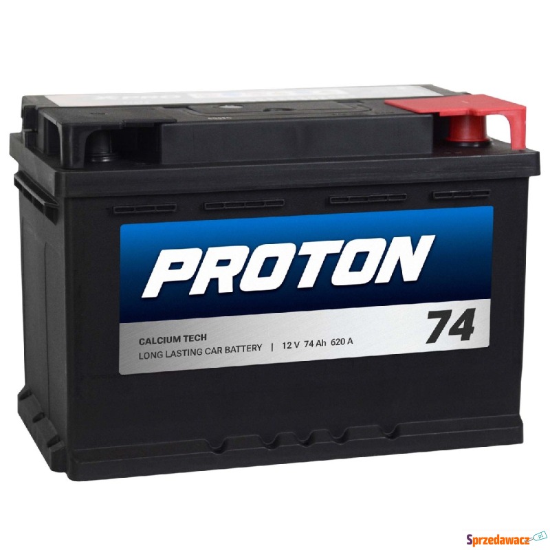 Akumulator Proton 74Ah 620A EN Prawy Plus wysoki - Akumulatory - Łomża