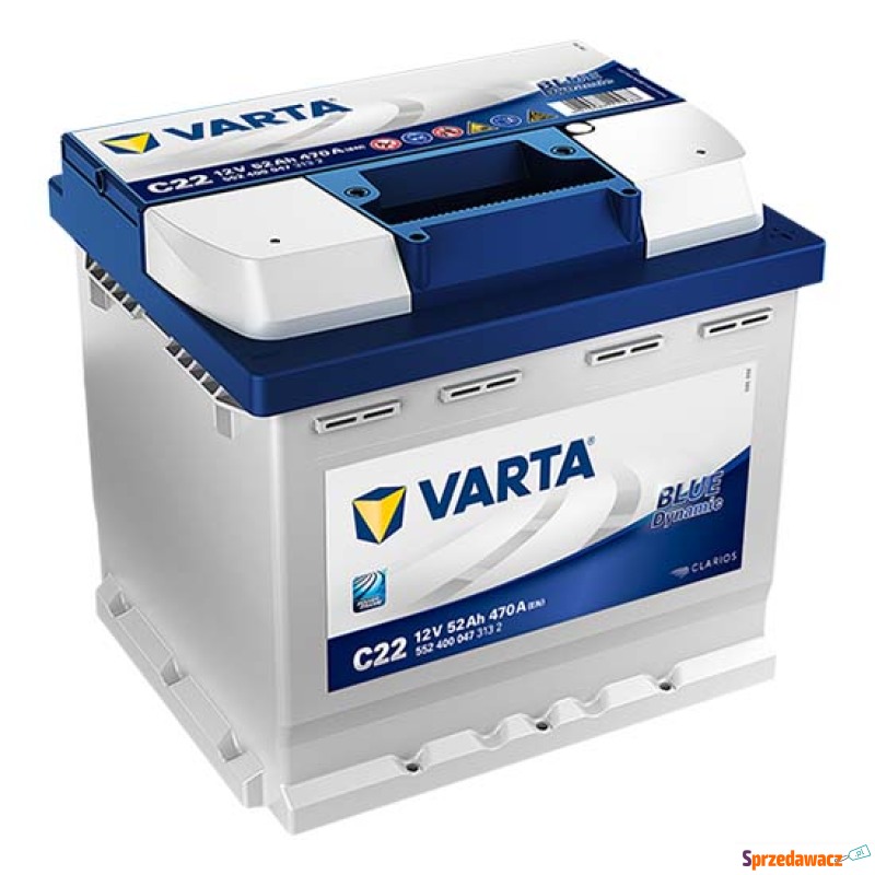 Akumulator Varta Blue Dynamic C22 52Ah 470A EN - Akumulatory - Łomża