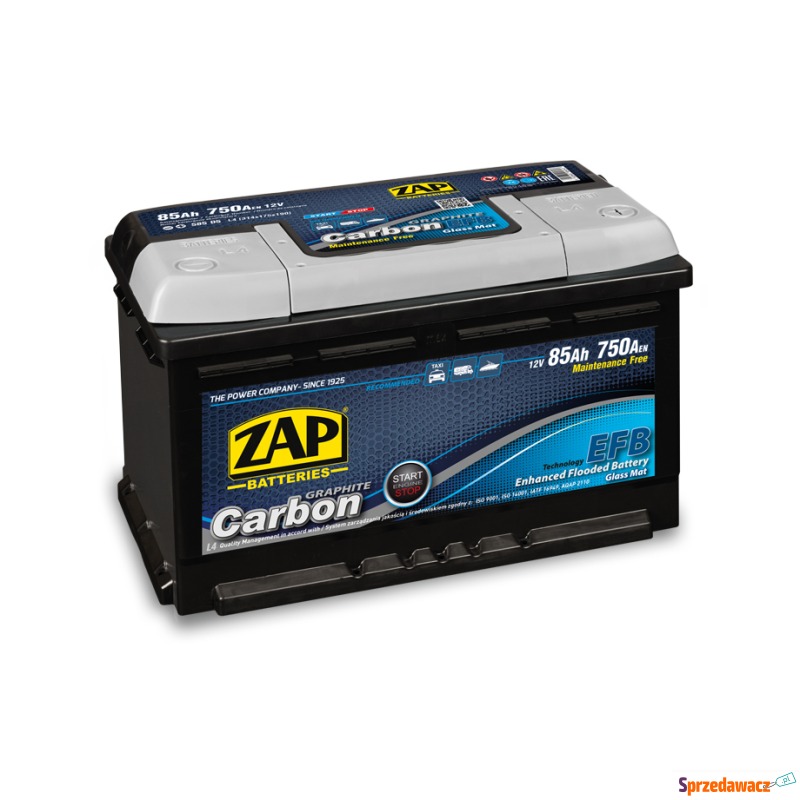 Akumulator 85Ah ZAP efb 750A - Akumulatory - Kraków