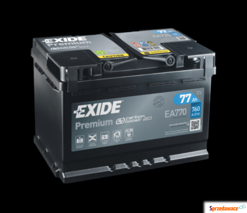 Akumulator 77Ah 760A EA770 Exide...