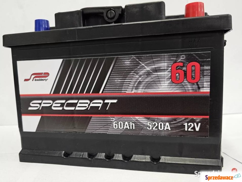 Akumulator 60Ah 520A EN Specbat Prawy Plus - Akumulatory - Białystok