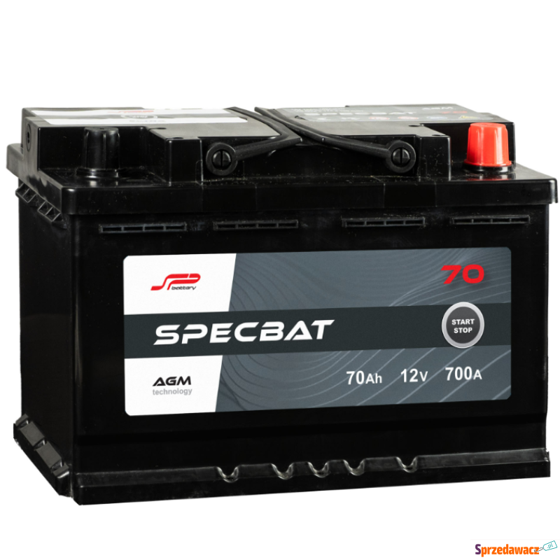 Akumulator 70Ah 700A  Specbat agm start&stop P+ - Akumulatory - Słupsk