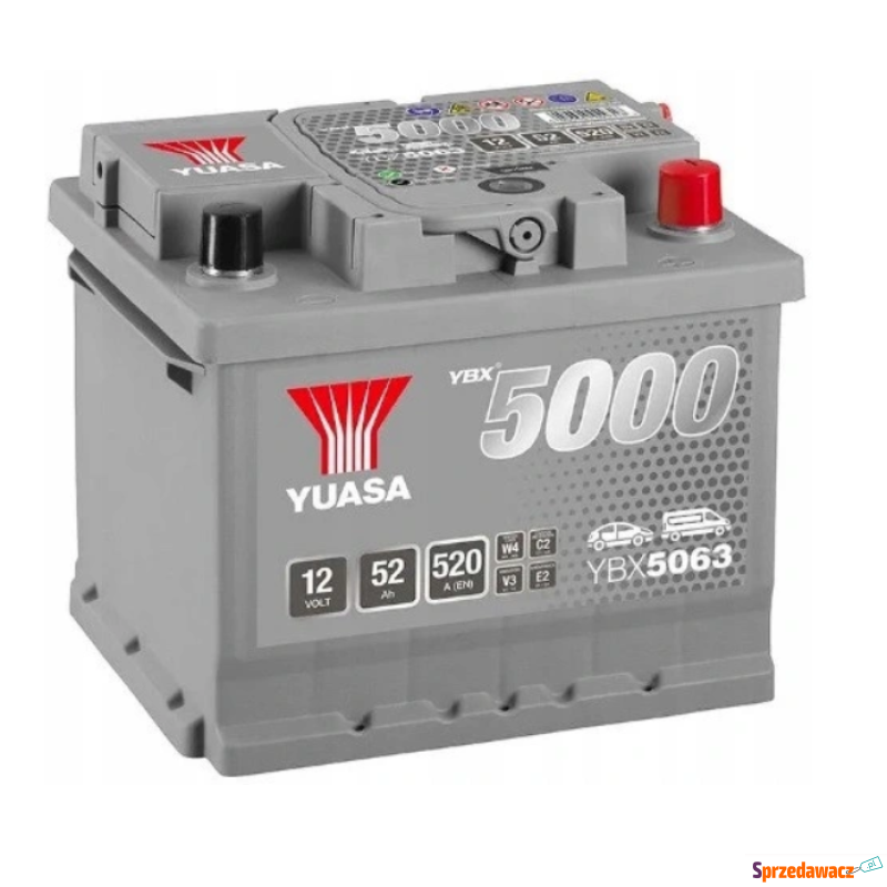 Akumulator 52Ah Yuasa Silver 12V 520A Prawy Plus - Akumulatory - Kraków