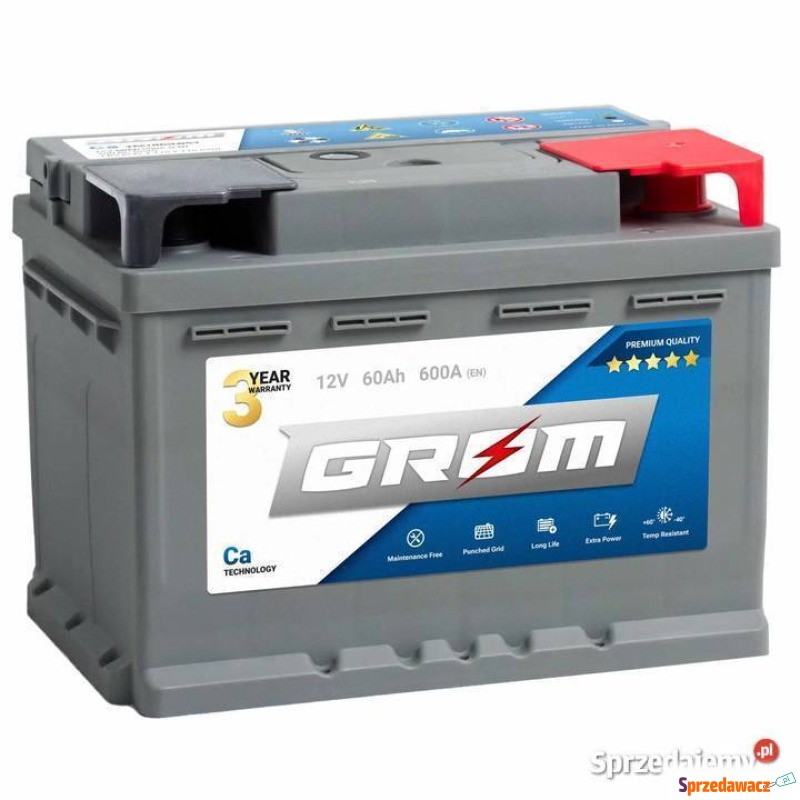 Akumulator 60Ah 600A en GROM Premium