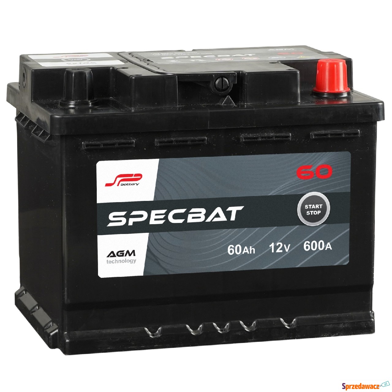 Akumulator 60Ah 600A Specbat Agm...