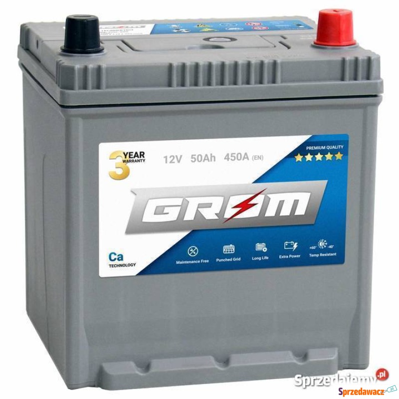 Akumulator 50Ah 450A GROM Premium
